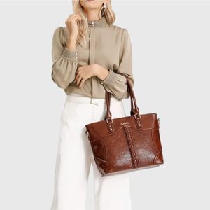 Retro Satchel Tote Bag